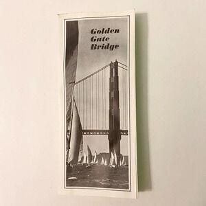 Vintage Golden Gate Bridge  Brochure and Map Collectible Travel Souvenirs